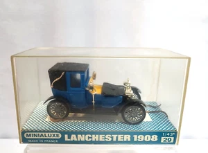 VINTAGE MINIALUXE #29 Lanchester 1908 Blue  NEW IN BOX - Picture 1 of 3