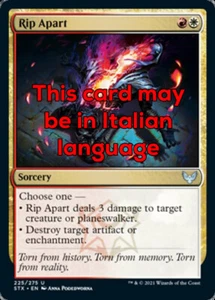 MTG RIP APART FOIL EXC - SQUARCIARE - STX - MAGIC - Picture 1 of 1