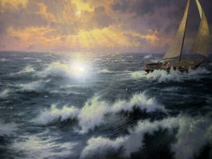 Thomas Kinkade " Perseverance" Limited Edition Beautifily Framed Hand Signed - Picture 1 of 10