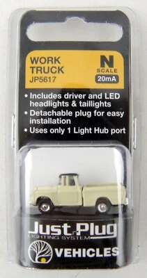 N Scale Work Truck Just Plug System Vehicle (20mA) - Woodland Scenics #JP5617 - Image 1 of 4