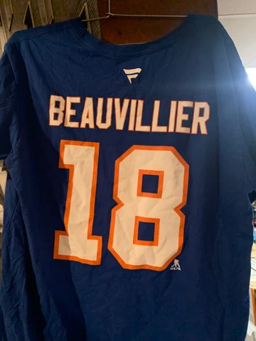 NHL New York Islanders Anthony Beauvillier shirt Large Fanatics Cover