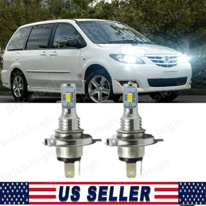 Para Mazda MPV 1996-2006 2X 9003 H4 LED Faros Luz Alta/Baja 6000K Blanco - Imagen 1 de 10