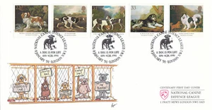 Dogs GB Covercraft FDC National Canine Defence League London NW1 1991 (109916) - Picture 1 of 2