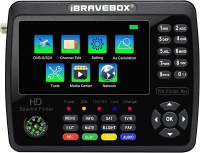 V10 Finder HD Satellite TV Signal Finder DVB-S/S2/S2X Digital Signal Meter  - Photo 1/4