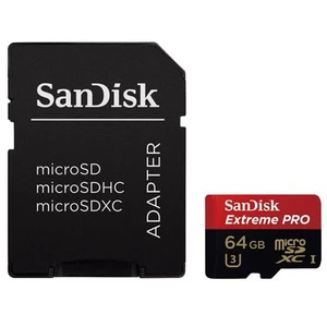 Tarjeta micro SDXC SanDisk 64 GB Extreme PRO 95 MB/s Clase 10 UHS-1 U3 4K - Imagen 1 de 3