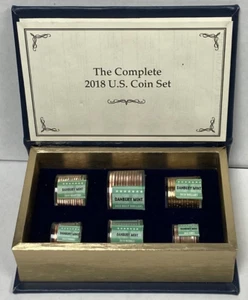 Danbury Mint Complete 2018 U.S. Coin Set Uncirculated Coins in Book Display Box - Picture 1 of 10