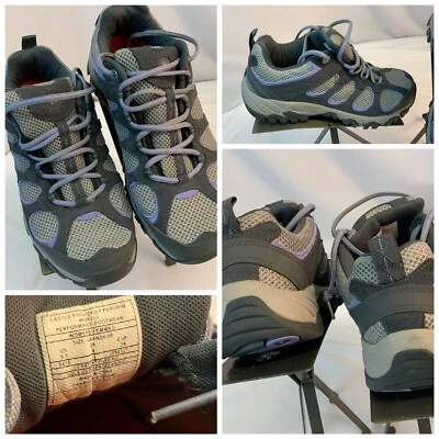 Zapatos de Senderismo Merrell Castle Rock Talla 8.5 Mujer Gris Púrpura Usados 1x YGI K1S-69 Foto 1 de 4