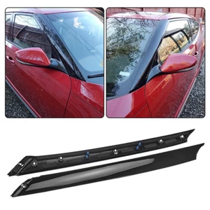 Fit For Hyundai Veloster 2012-2018 Glossy Black Windshield Pillar Moulding Trim - Picture 1 of 9