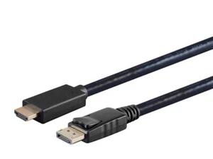Cable DisplayPort 1.1 a HDTV monoprice - 6 pies, conectores chapados en oro, ¡nuevo! - Imagen 1 de 7