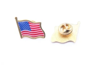 Lote de 20 prendedores de solapa de bandera americana - EE. UU. - sombrero/corbata - Imagen 1 de 5