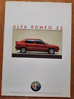 ALFA ROMEO 33 car sales brochure, French text catalogue, 1986 / 1987