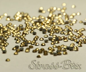 Hotfix CRYSTAL DORADO GOLD SS10 Stückzahl wählbar Aufbügeln Qualität Profi - Picture 1 of 18