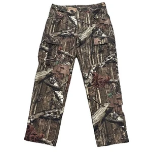 Cabelas Cargo Camp Pants Mens Size 38x33 Camouflage Mossy Oak Break Up Hunting - Picture 1 of 7