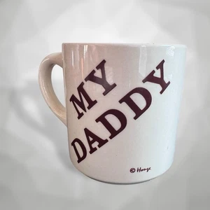 Nice VTG 1970s “MY DADDY" Houze USA Ceramic Mug HOUSE CREAM / Brown Vintage - Picture 1 of 7
