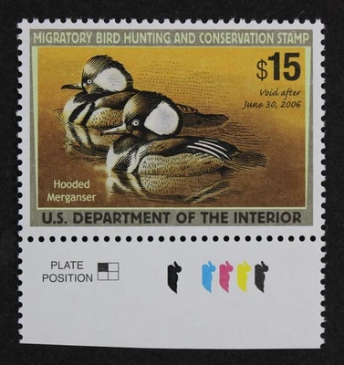 CKStamps: US Federal Duck Stamps Collection Scott#RW72 $15 Mint NH OG - Image 1 of 2