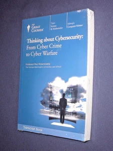 Great Courses TRANSCRIPTS  :         THINKING ABOUT CYBERSECURITY     sealed - Picture 1 of 2