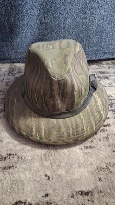 Outdoor Cap Company Men's Real Tree Camo Fedora Hat Hunting Trapper Medium - Image 1 of 4