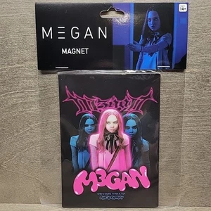Megan M3GAN Movie Magnet Horror Killer Doll She's More Than A Toy She's Family - Picture 1 of 4