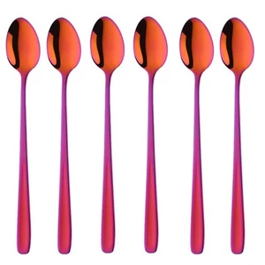 Long Handle Iced Tea Spoons, 8 inch 18/10 Heavy Duty Coffee Spoon Sets for Mi... - Picture 1 of 6