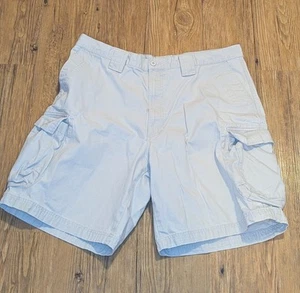 L.L. Bean Mens Shorts Size 38 Beige Cargo Cotton Pockets Walking Hiking 7 - Picture 1 of 3