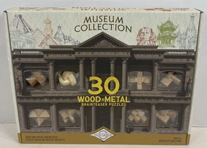 True Genius Museum Collection Puzzle Brainteaser Smart Challenge Holz & Metall - Bild 1 von 2