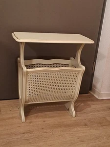 VINTAGE CHIPPENDALE ZEITUNGSSTÄNDER MIT TISCH BEISTELLTISCH - Bild 1 von 13