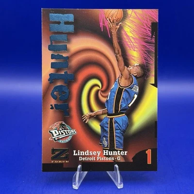 Baloncesto Skybox Z-Force 1997-98 Lindsey Hunter #96 Detroit Pistons Foto 1 de 3