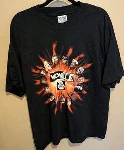 Vintage WCW NWO 90s GIldan Blue Bar Illinois Lottery Shirt size XL - Bild 1 von 4