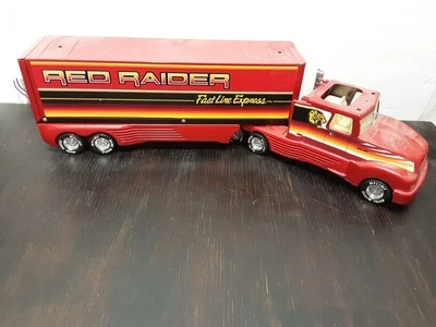 Vintage Nylint 'Red Raider' Fast Line Express Truck. Pressed Steel/Plastic 23" - Image 1 of 4