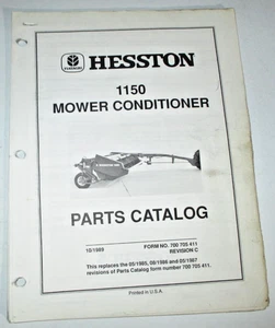 Hesston 1150 Mower Conditioner Parts Catalog Manual Book 10-1989 ORIGINAL! - Picture 1 of 3