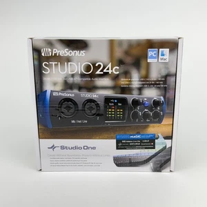 PreSonus Studio 24c USB-C Audio Interface 2x2 24-bit/192kHz MIDI PC Mac USB 2.0 - Picture 1 of 11