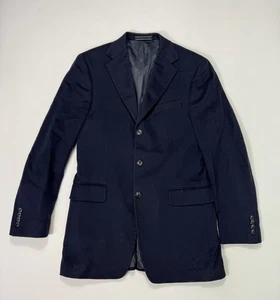 Arnold Brant Blazer Colombo Mink Cashmere Blend Mens 40L Navy Blue Luxury City - Picture 1 of 12