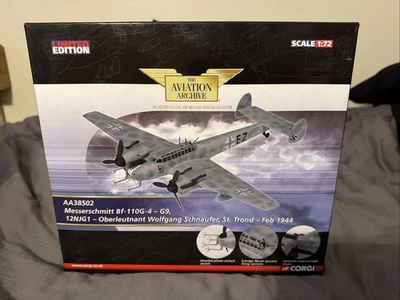 CORGI 1:72 Messerschmitt Bf-110G-4 G9 12NJG1 "Night Ghost of St Trond" AA38502 - Image 1 of 4