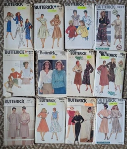 Lot of 12 Vintage Butterick MISSES Sewing Patterns CLEARANCE PRICE! - Picture 1 of 1