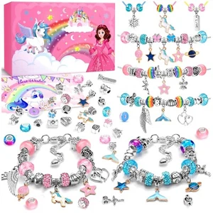 Einhorn Armbänder Bastelset - Bastelspaß für kreative Mädchen im Alter von 6-12 - Bild 1 von 2