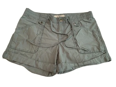 Шорты женские Ann Taylor Loft размер 4 стальные синие с манжетами хлопок (sho979Jj) 4 дюйма - Изображение 1 из 4