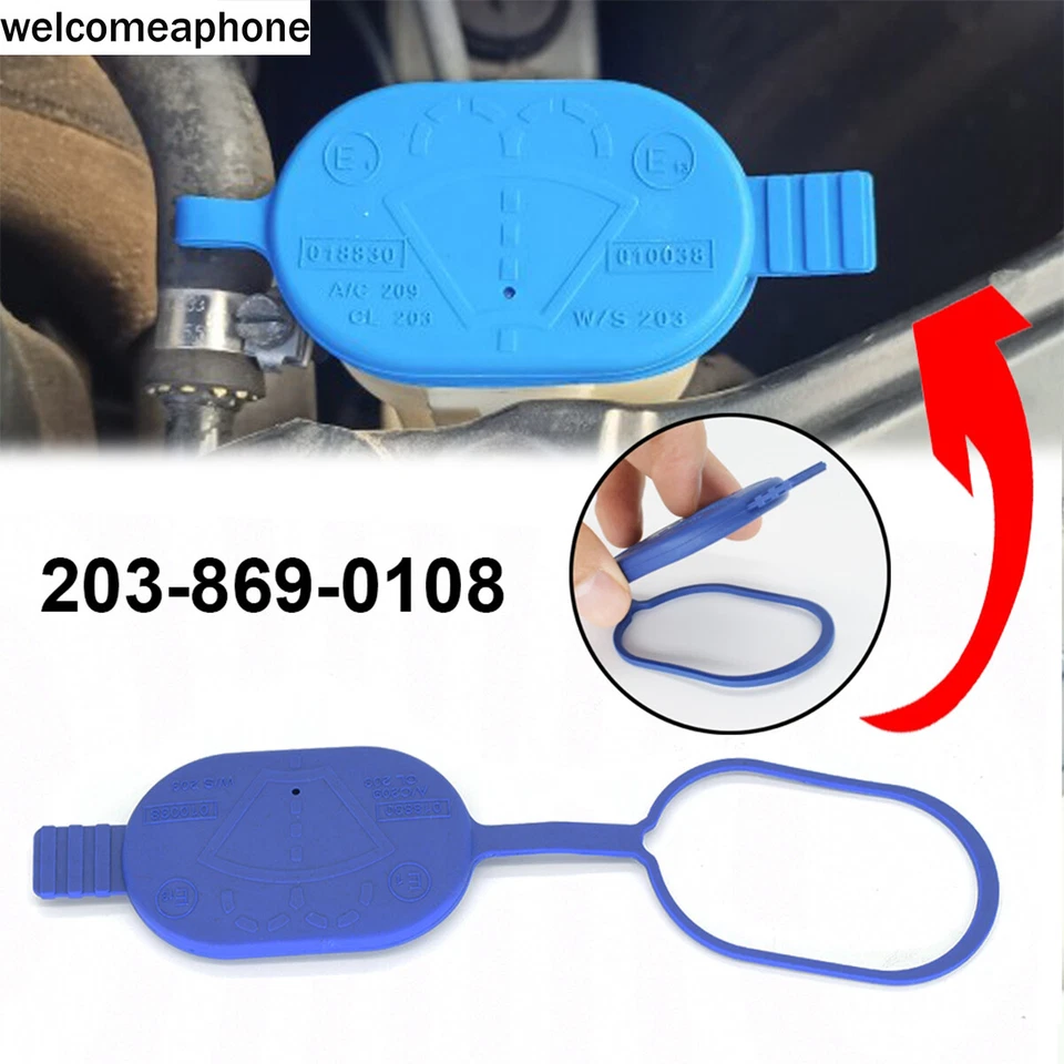 Windshield Wiper Washer Fluid Reservoir Tank Cap Cover For Benz W176 W203 - Imagem 1 de 4