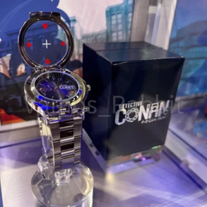 Universal Studios Japan Detective Conan Stun-Gun Wristwatch Unisex Silver NWT - Picture 1 of 6