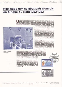 Document Philatélique 1er Jour : 28 1997 - Combattants Français Afrique - Imagen 1 de 1