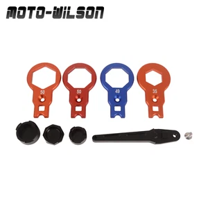Front Shock Absorber 50/49/35mm Fork Cap Wrench Torque Meter Spanner Compressio - Picture 1 of 18