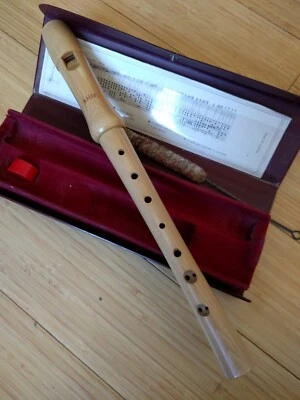 Soprano wooden maple recorder German Blockflote Moeck - Image 1 of 4