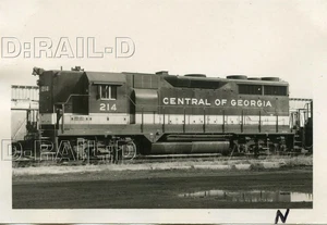 9C500G RP 1960s/70s CENTRAL OF GEORGIA RAILROAD LOCOMOTIVE #214 - Picture 1 of 1
