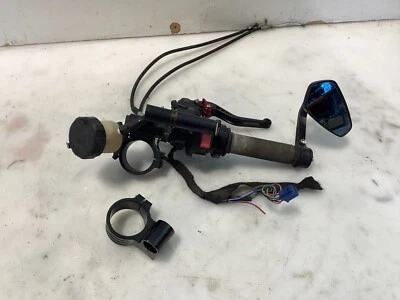 08-16 YAMAHA YZF R6 RIGHT SIDE CLIP ON HANDLE BAR CONTROLS CLIPON BRAKE THROTTLE - Image 1 of 3