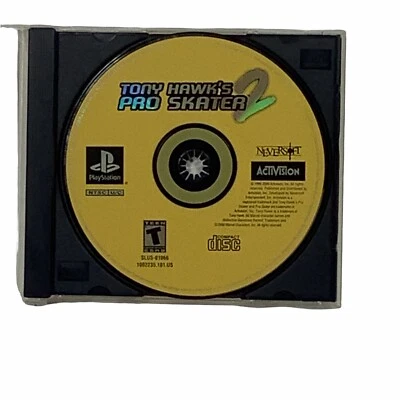 Tony Hawk’s Pro Skater 2 (Sony PlayStation 1, 2000) Video Game Black Disc Rare - Image 1 of 2