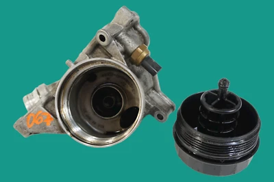 2011-2016 bmw 535i f10 n55 3.0l engine oil filter case housing cooler oem - Image 1 of 4