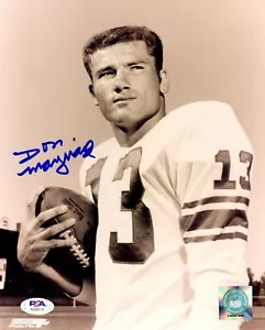 Don Maynard autographed signed 8x10 photo NFL New York Jets PSA COA Super Bowl - Picture 1 of 1