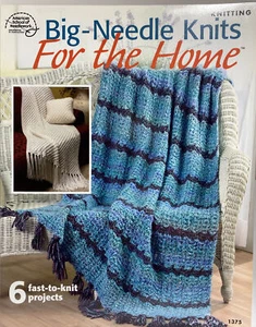 Big Needle Afghans Fast Knitting Book Pillow Patterns Knits for the Home 1375 - Picture 1 of 10