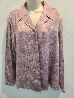 Top para mujer Laura Scott rosa cachemir con botones sensación de seda talla 18 Foto 1 de 3