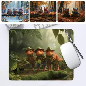 Prinitng PU Leather Mouse Mat Pad Desk Table Computer Laptop Desktop Mat 21X25cm - Afbeelding 1 van 14