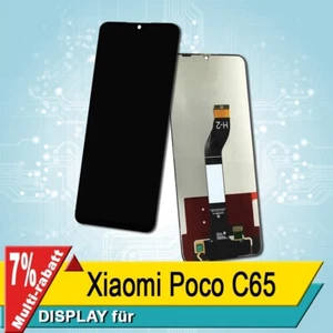 Display für Xiaomi Poco C65 Bildschirm LCD Schwarz - Bild 1 von 4